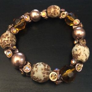 Beautiful earth toned beaded bracelet